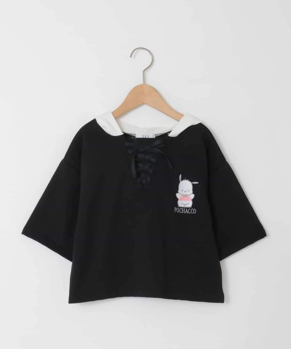KJKED81044 a.v.v KIDS 【数量限定】[110-160][シナモロール＆ポチャッコ]ミミ付きオーバーTシャツ