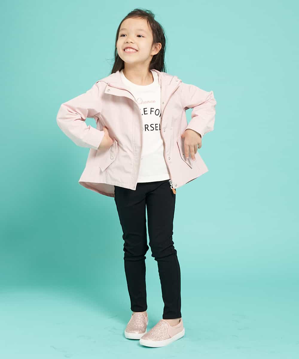 KJKEJ21016 a.v.v KIDS(アー・ヴェ・ヴェ) [100-130]ミックスフォントロゴカットソー[WEB限定サイズ] グリーン