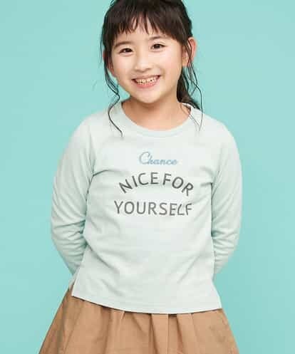 KJKEJ21016 a.v.v KIDS [100-130]ミックスフォントロゴカットソー[WEB限定サイズ]