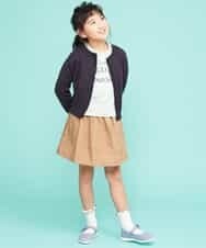 KJKEJ21016 a.v.v KIDS(アー・ヴェ・ヴェ) [100-130]ミックスフォントロゴカットソー[WEB限定サイズ] グリーン