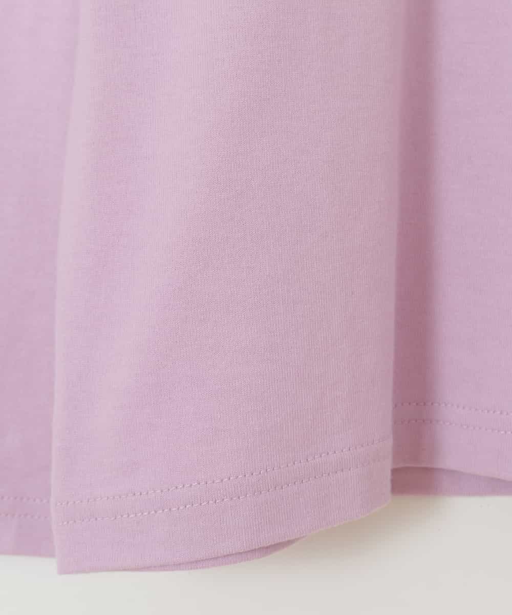 KJKEP30019 a.v.v KIDS(アー・ヴェ・ヴェ) [100-130]【キレイ長持ち】モチーフ付きロゴプリント長袖Tシャツ ピンク