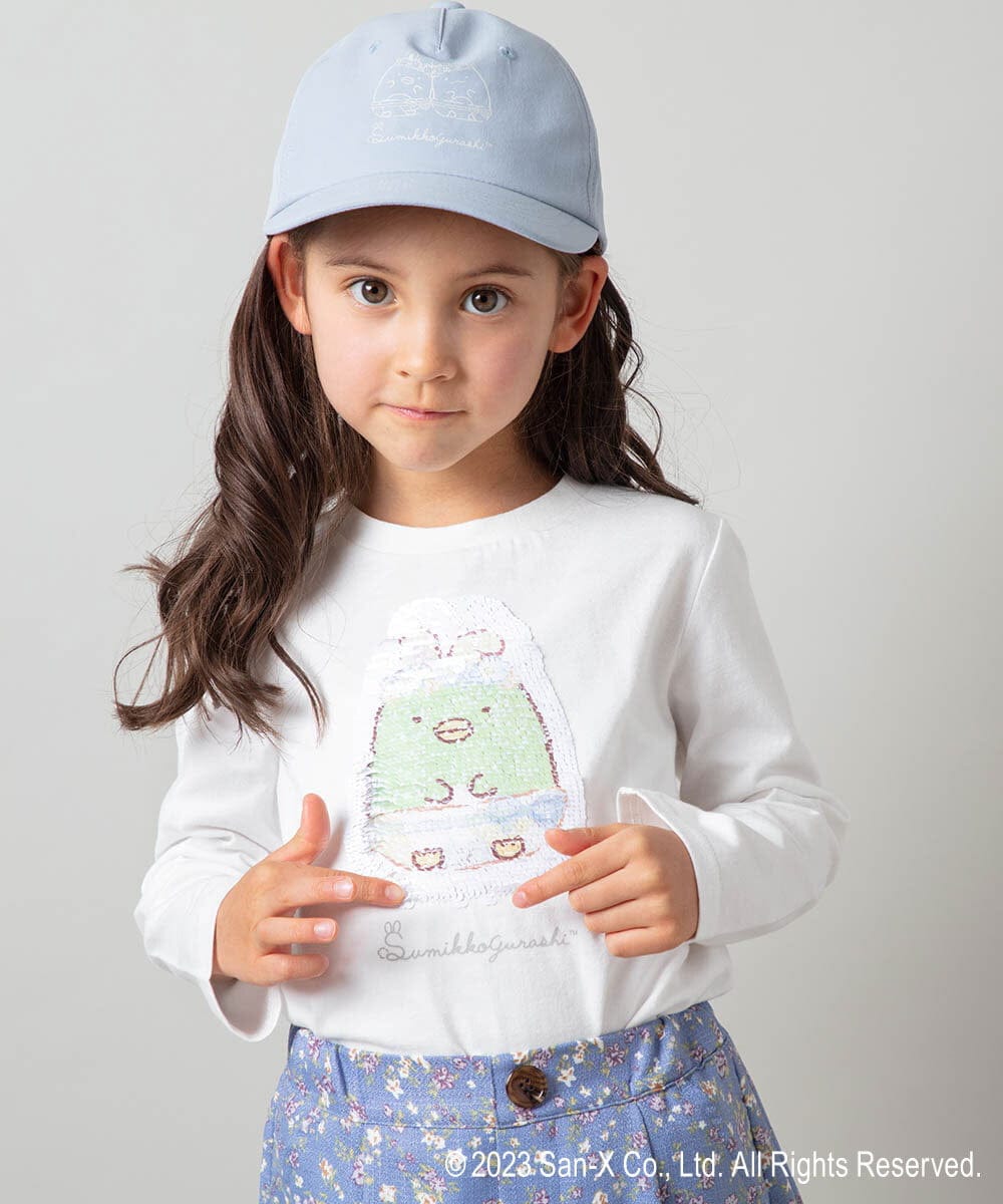 100-140]すみっコぐらしスパンコールロンT(カットソー・Tシャツ