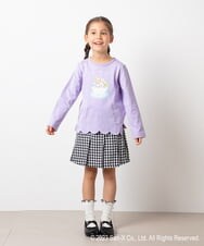 KJKES81029 a.v.v KIDS(アー・ヴェ・ヴェ) [100-140]すみっコぐらしスカラップロンT ラベンダー