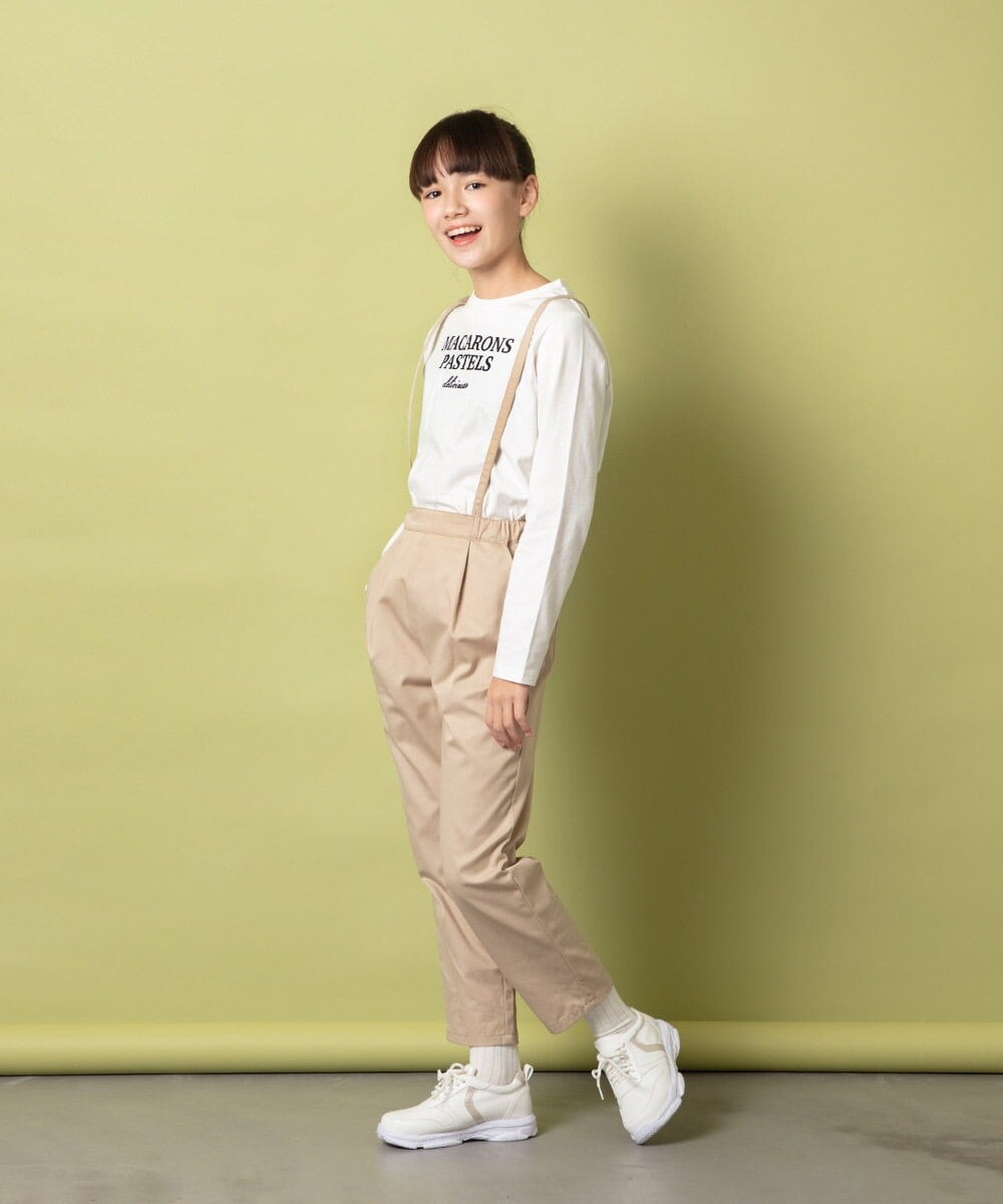 KJKET30024 a.v.v KIDS(アー・ヴェ・ヴェ) 【キラピチ4月号掲載商品】[140-150]ロゴアソートロンT ホワイト