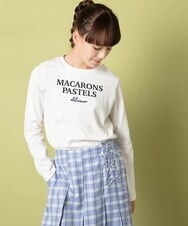 KJKET30024 a.v.v KIDS(アー・ヴェ・ヴェ) 【キラピチ4月号掲載商品】[140-150]ロゴアソートロンT ホワイト