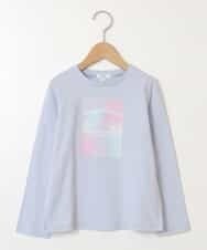 KJKET30024 a.v.v KIDS(アー・ヴェ・ヴェ) 【キラピチ4月号掲載商品】[140-150]ロゴアソートロンT ライトブルー