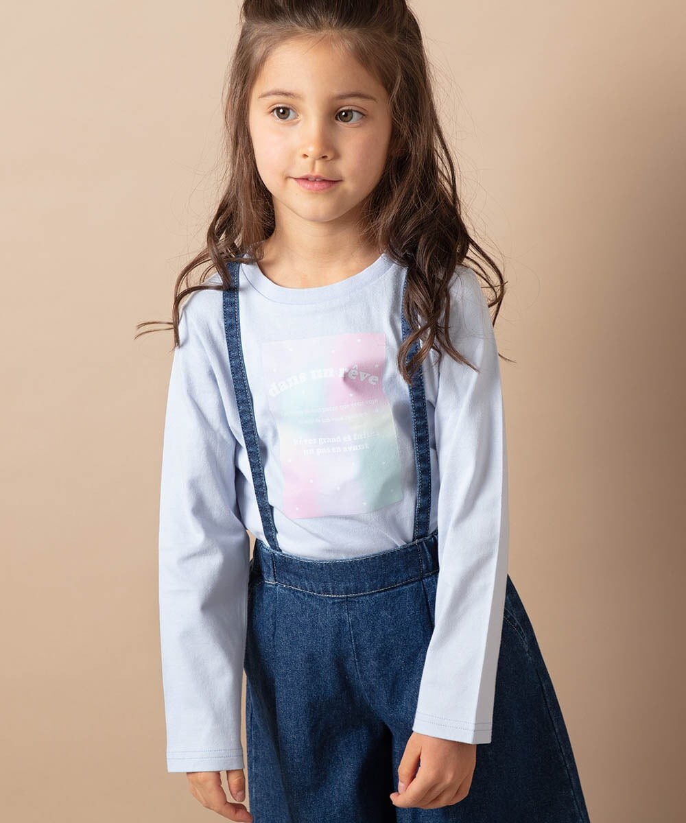 DENIM DUNGAREE ロンT キッズL