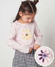 KJKEU31029 a.v.v KIDS(アー・ヴェ・ヴェ) [160]トゥインクルスパンコールロンT 【WEB限定カラー】ピンク