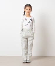 KJKEU31029 a.v.v KIDS(アー・ヴェ・ヴェ) [160]トゥインクルスパンコールロンT ライトブルー