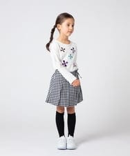 KJKEU31029 a.v.v KIDS(アー・ヴェ・ヴェ) [160]トゥインクルスパンコールロンT ライトブルー