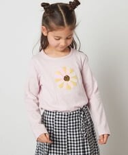 KJKEU31029 a.v.v KIDS(アー・ヴェ・ヴェ) [160]トゥインクルスパンコールロンT ライトブルー