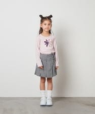 KJKEU31029 a.v.v KIDS(アー・ヴェ・ヴェ) [160]トゥインクルスパンコールロンT ライトブルー