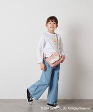 KJKEV80029 a.v.v KIDS(アー・ヴェ・ヴェ) [100-140]【すみっコぐらし】バックフリルＴシャツ ホワイト