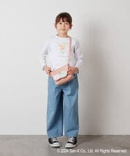 KJKEV80029 a.v.v KIDS(アー・ヴェ・ヴェ) [100-140]【すみっコぐらし】バックフリルＴシャツ ホワイト