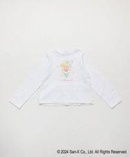 KJKEV80029 a.v.v KIDS(アー・ヴェ・ヴェ) [100-140]【すみっコぐらし】バックフリルＴシャツ ホワイト