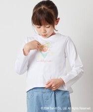 KJKEV80029 a.v.v KIDS(アー・ヴェ・ヴェ) [100-140]【すみっコぐらし】バックフリルＴシャツ ホワイト