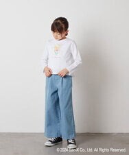 KJKEV80029 a.v.v KIDS(アー・ヴェ・ヴェ) [100-140]【すみっコぐらし】バックフリルＴシャツ ホワイト