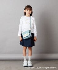 KJKEV81029 a.v.v KIDS(アー・ヴェ・ヴェ) [100-140]【すみっコぐらし】バックリボンＴシャツ ホワイト