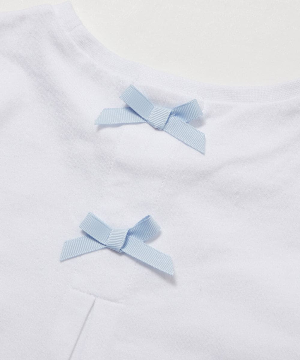 KJKEV81029 a.v.v KIDS(アー・ヴェ・ヴェ) [100-140]【すみっコぐらし】バックリボンＴシャツ ホワイト