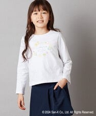 KJKEV81029 a.v.v KIDS(アー・ヴェ・ヴェ) [100-140]【すみっコぐらし】バックリボンＴシャツ ホワイト