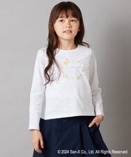 KJKEV81029 a.v.v KIDS(アー・ヴェ・ヴェ) [100-140]【すみっコぐらし】バックリボンＴシャツ ホワイト