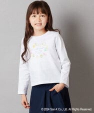 KJKEV81029 a.v.v KIDS(アー・ヴェ・ヴェ) [100-140]【すみっコぐらし】バックリボンＴシャツ ホワイト