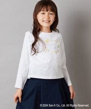 KJKEV81029 a.v.v KIDS(アー・ヴェ・ヴェ) [100-140]【すみっコぐらし】バックリボンＴシャツ ホワイト