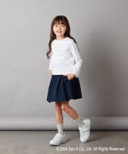 KJKEV81029 a.v.v KIDS(アー・ヴェ・ヴェ) [100-140]【すみっコぐらし】バックリボンＴシャツ ホワイト