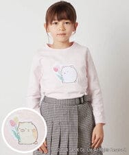 KJKEV82029 a.v.v KIDS(アー・ヴェ・ヴェ) [100-140]【すみっコぐらし】スパンコールＴシャツ ピンク