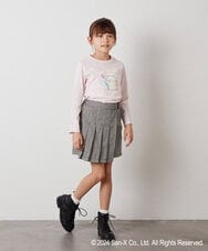 KJKEV82029 a.v.v KIDS(アー・ヴェ・ヴェ) [100-140]【すみっコぐらし】スパンコールＴシャツ ピンク