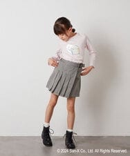 KJKEV82029 a.v.v KIDS(アー・ヴェ・ヴェ) [100-140]【すみっコぐらし】スパンコールＴシャツ ピンク