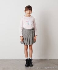 KJKEV82029 a.v.v KIDS(アー・ヴェ・ヴェ) [100-140]【すみっコぐらし】スパンコールＴシャツ ピンク