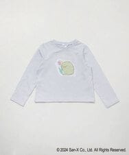 KJKEV82029 a.v.v KIDS(アー・ヴェ・ヴェ) [100-140]【すみっコぐらし】スパンコールＴシャツ ライトブルー