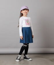 KJKEW33024 a.v.v KIDS(アー・ヴェ・ヴェ) [140-150]フォトプリントロンＴ ライトブルー