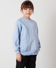 KJKEW35034 a.v.v KIDS(アー・ヴェ・ヴェ) [140-150]オーバースウェット ライトブルー