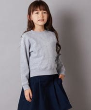 KJKEW36034 a.v.v KIDS(アー・ヴェ・ヴェ) [140-150]ショートスウェット ライトイエロー