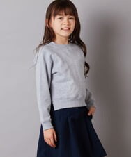 KJKEW36034 a.v.v KIDS(アー・ヴェ・ヴェ) [140-150]ショートスウェット ライトイエロー