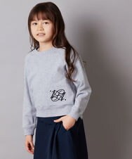 KJKEW36034 a.v.v KIDS(アー・ヴェ・ヴェ) [140-150]ショートスウェット ライトイエロー