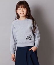 KJKEW36034 a.v.v KIDS(アー・ヴェ・ヴェ) [140-150]ショートスウェット ライトイエロー