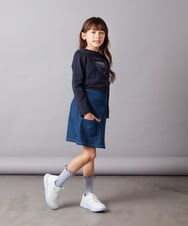 KJKEX31029 a.v.v KIDS(アー・ヴェ・ヴェ) [160]ロゴプリントロンＴ ライトブルー