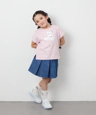 KJKFA04024 a.v.v KIDS(アー・ヴェ・ヴェ) [100-130]モチーフアソートTシャツ ピンク