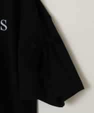 KJKFA14034 a.v.v KIDS(アー・ヴェ・ヴェ) 【接触冷感/ジメジメ対策】[130]袖スリットロゴTシャツ ブラック