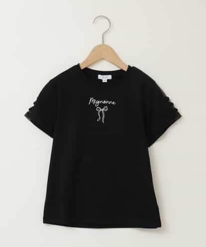 KJKFA49024 a.v.v KIDS [100-130]ソデレースアップＴシャツ