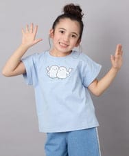 KJKFB04029 a.v.v KIDS(アー・ヴェ・ヴェ) [140-150]モチーフアソートTシャツ ライトブルー