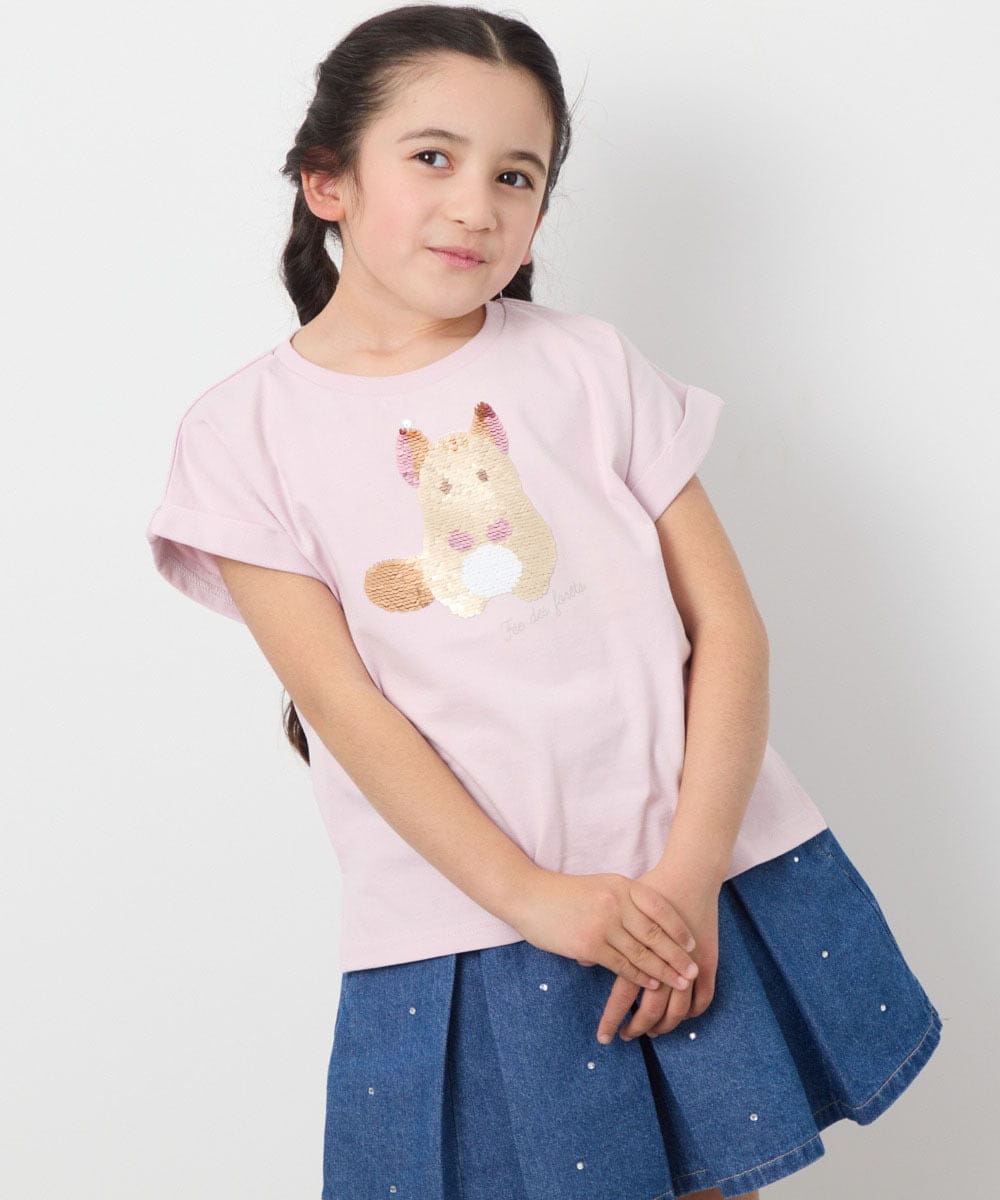 KJKFB04029 a.v.v KIDS(アー・ヴェ・ヴェ) [140-150]モチーフアソートTシャツ ライトブルー