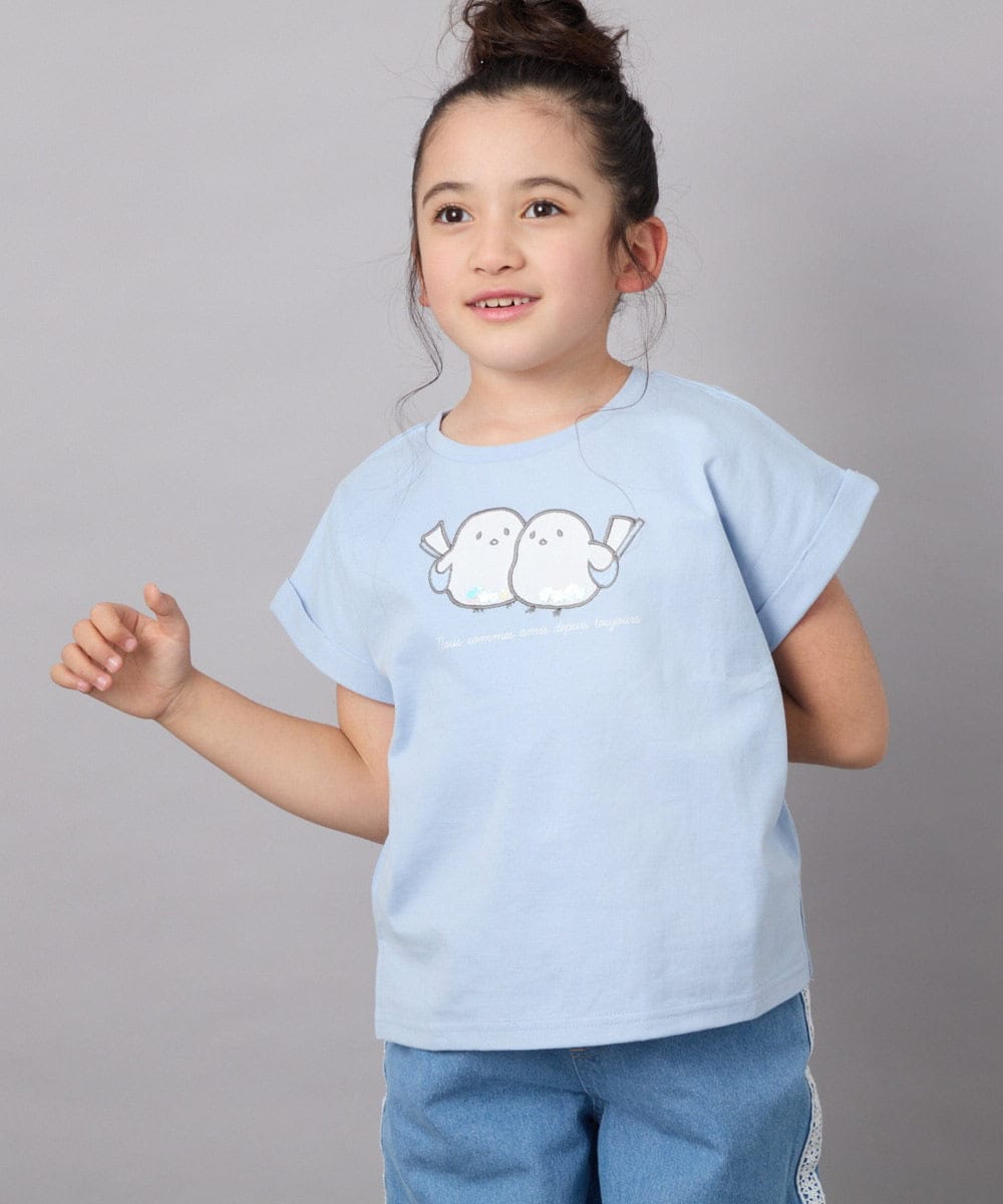 KJKFB04029 a.v.v KIDS(アー・ヴェ・ヴェ) [140-150]モチーフアソートTシャツ ライトブルー