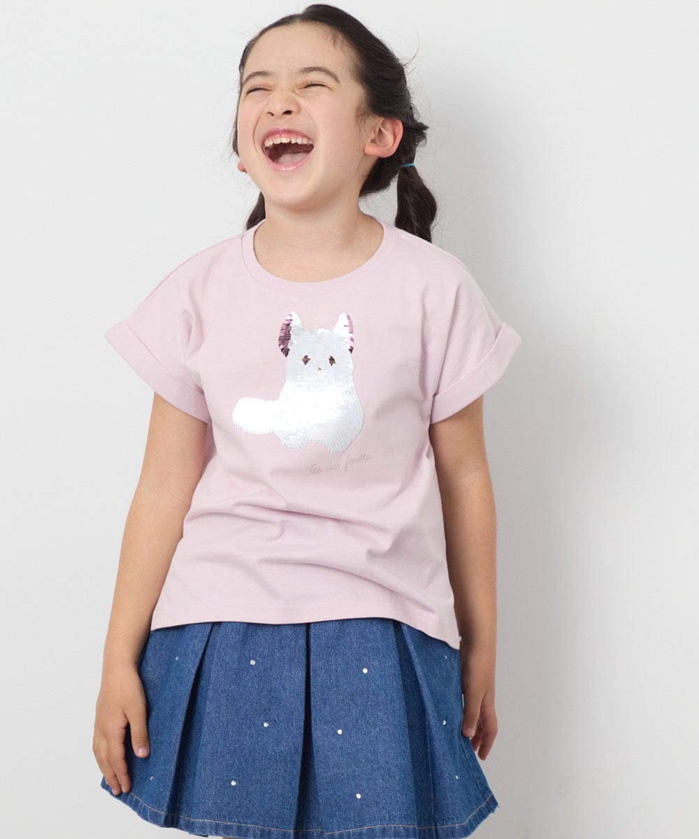 KJKFB04029 a.v.v KIDS(アー・ヴェ・ヴェ) [140-150]モチーフアソートTシャツ ライトブルー