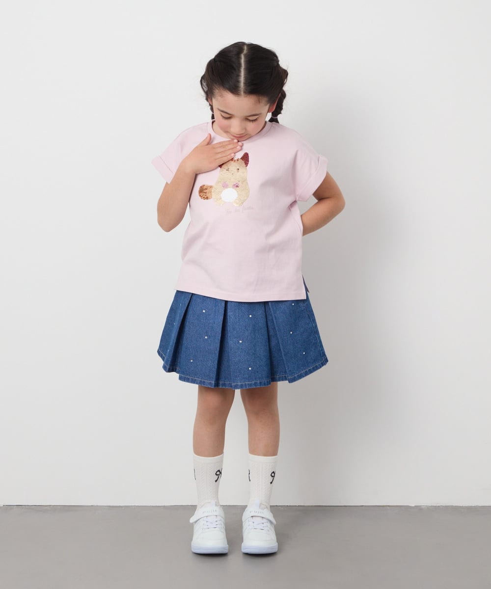 KJKFB04029 a.v.v KIDS(アー・ヴェ・ヴェ) [140-150]モチーフアソートTシャツ ライトブルー