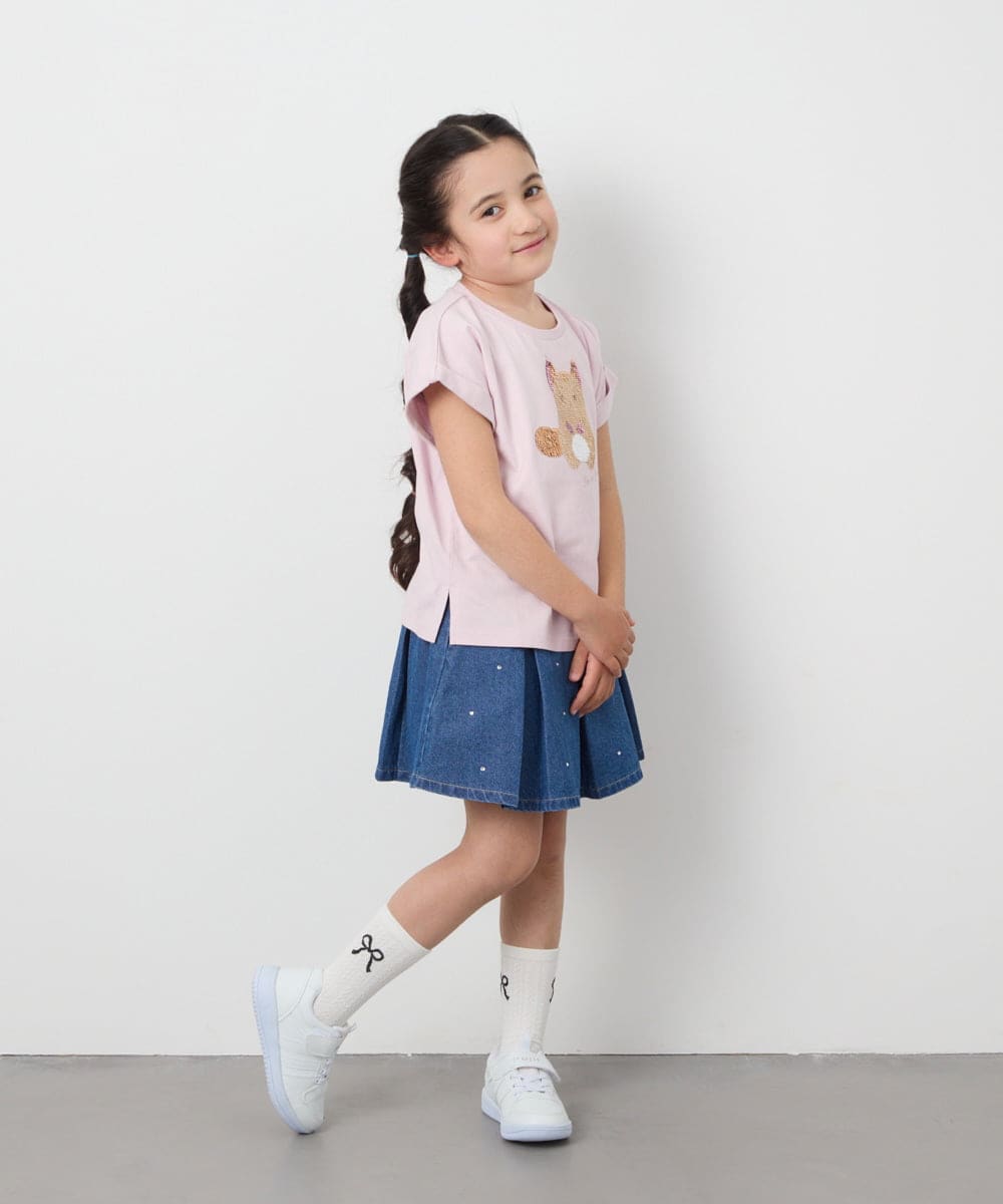 KJKFB04029 a.v.v KIDS(アー・ヴェ・ヴェ) [140-150]モチーフアソートTシャツ ライトブルー