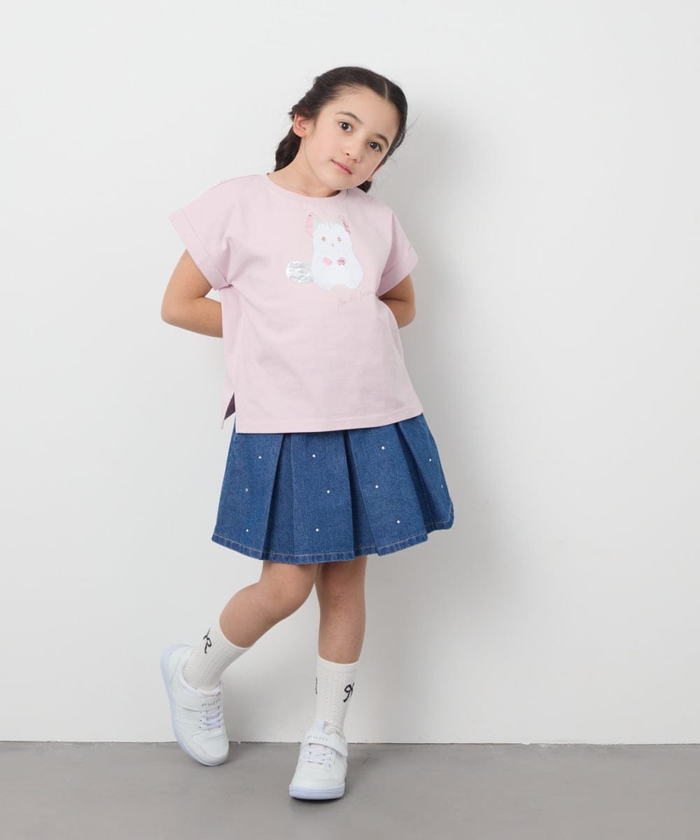 KJKFB04029 a.v.v KIDS(アー・ヴェ・ヴェ) [140-150]モチーフアソートTシャツ ライトブルー